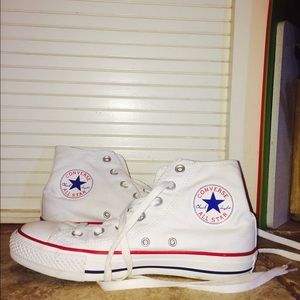 white high top converse