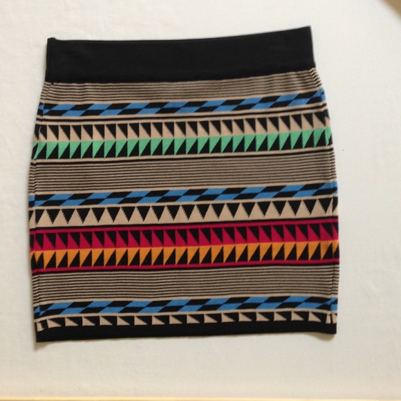 *****SOLD***** Tribal print mini skirt