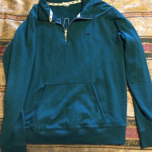 Pink half zip sweatshirt