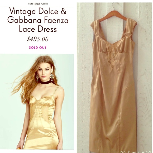 D&G satin slip dress