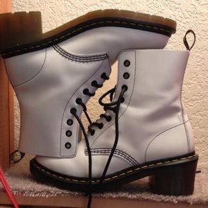 New white Doc Marten boots