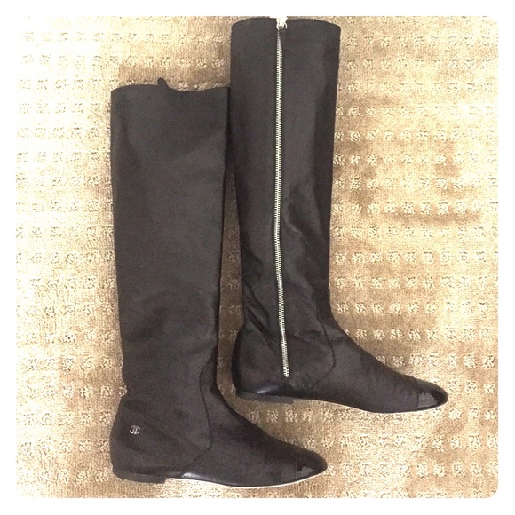 Chanel leather boots