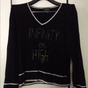Finity " INFINITY ON HIGH" Deep V-neck Top