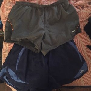 Nike and brooks jogging shorts