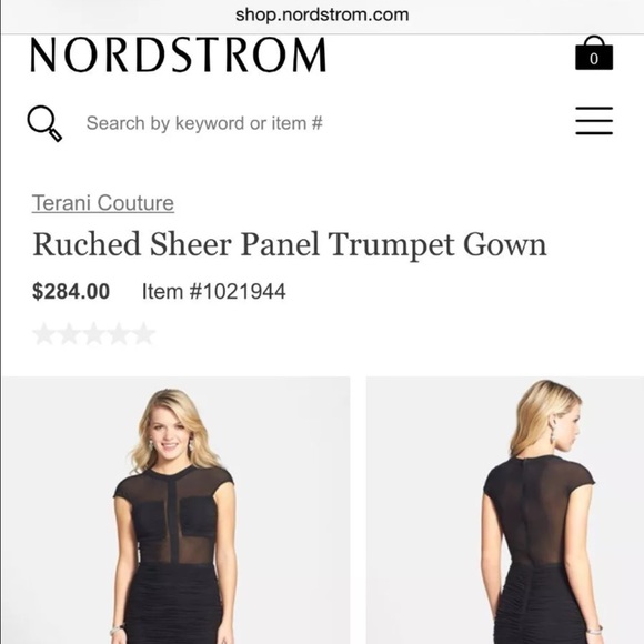 NEW Terani Mesh/Panel dress sz 6 Small or Med. - Picture 3 of 4