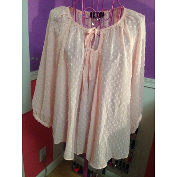 Light Pink Flowy Top