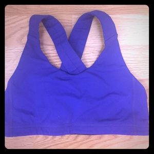 Purple Lulu sports bra