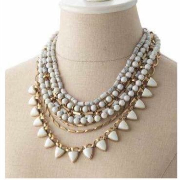 Stella & Dot White Stone Sutton - Picture 1 of 4