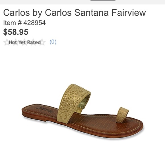 🚫BUNDLED🚫matte gold slides w/ silvery studs - Picture 4 of 4