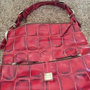 Dooney & Bourke red leather purse