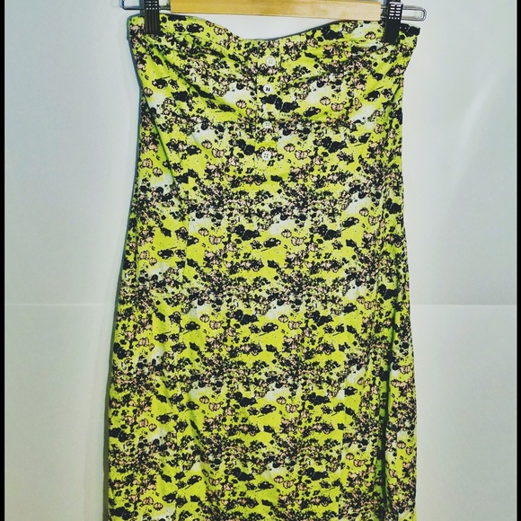 Green Floral Print Dress