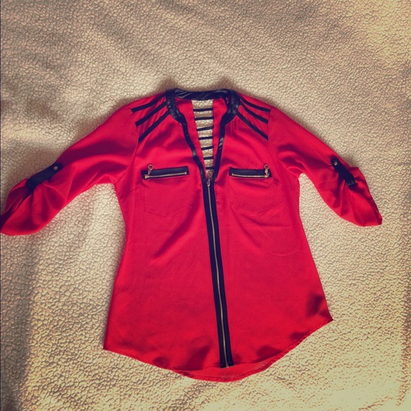 Blouse red color
