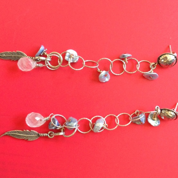 New Tessa 925 rose quartz earrings - Picture 3 of 4