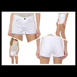 Rag & Bone White Cut Off Shorts sz 25