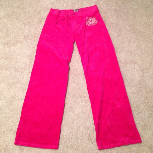 Juicy Couture velour pants-pink