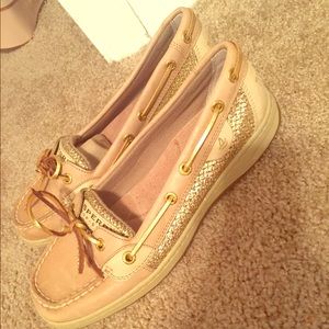 Brand New Gold Glitter Sperrys