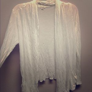 White cardigan