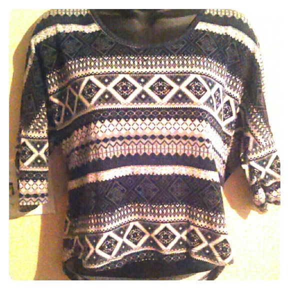 Black and white pattern shirt