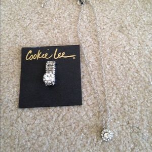 **SOLD**Cookie Lee cubic zirconia ring & pendant