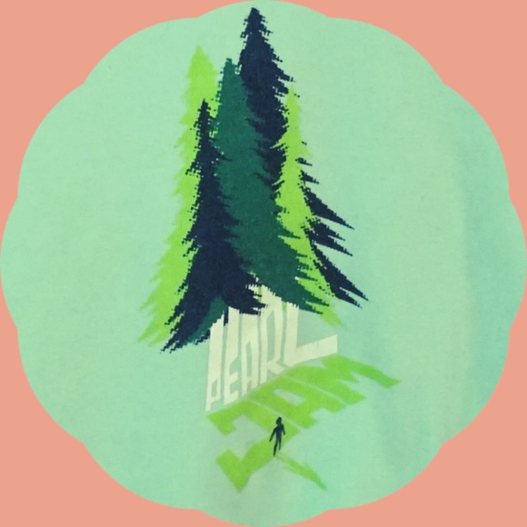 Vintage Mint Green Pearl Jam Band Tee