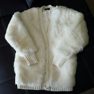 *SOLD*NWT Nasty Gal Womens' Faux Fur Coat XS White
