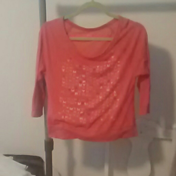 Pink tribal print top