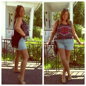 Funky festival tribal high low top