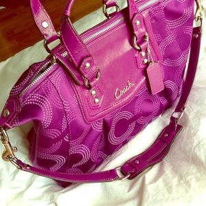 Purple authentic Coach Purse/Bag