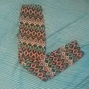 Tribal print colorful leggings