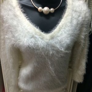 Very soft white sweater