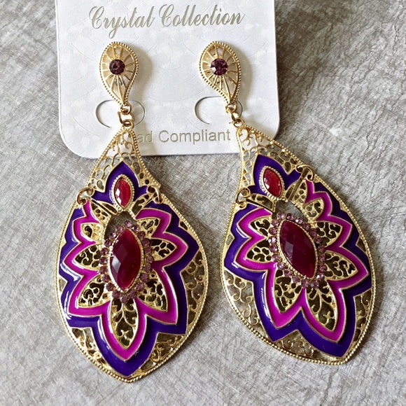 Boutique Jewelry - Boysenberry Divine Earrings