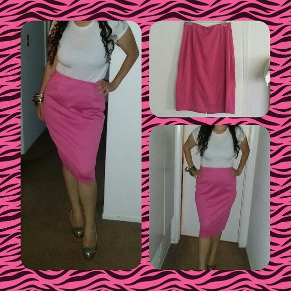 style and company stretch Dresses & Skirts - Dark pink stretchy pencil skirt sz 14