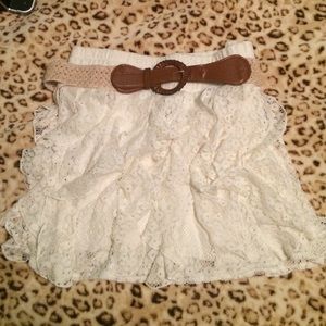 Beige cute flirty skirt