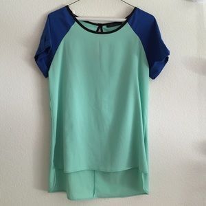 Honey Punch colorblock shirt