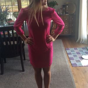 Pink long sleeve dress