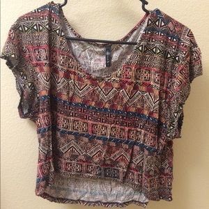 Aztec crop top