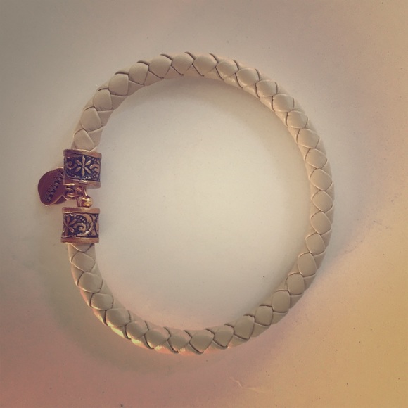 Alex & Ani powder braided bracelet