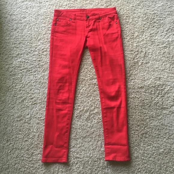 Red Skinny Pants