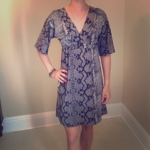 Snake Print Cocktail Dress