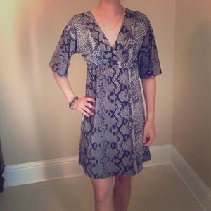 Snake Print Cocktail Dress