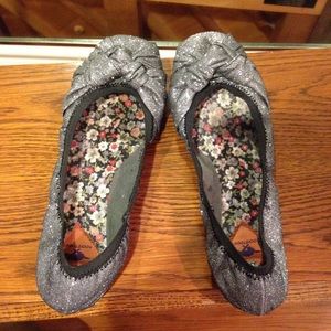 Rocket Dog sparkly silver Flats