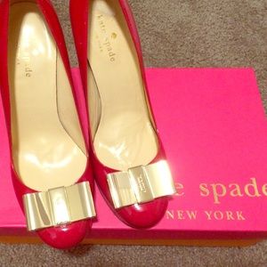 Kate spade karolina bow pump red