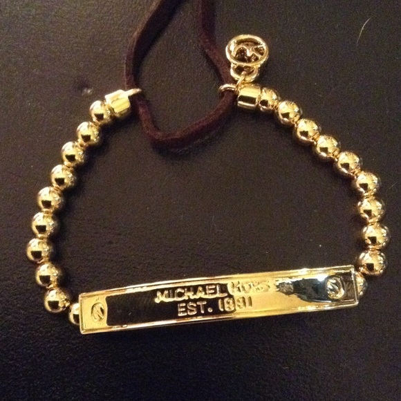 Micheal Kors Beaded Gold a Bracelet