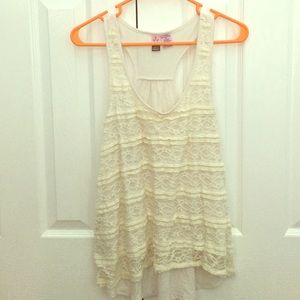 Love on a hanger lace top