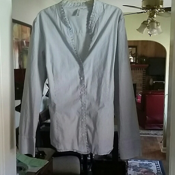 Striped stretch blouse