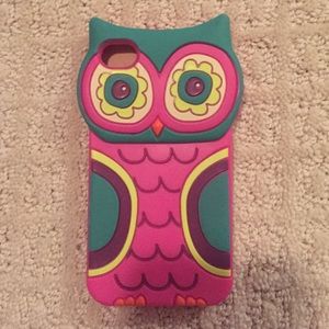 iPhone 4 pink owl phone case cover