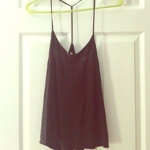 Silence + noise black tank top