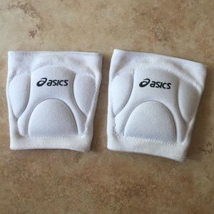White Asics Volleyball Kneepads