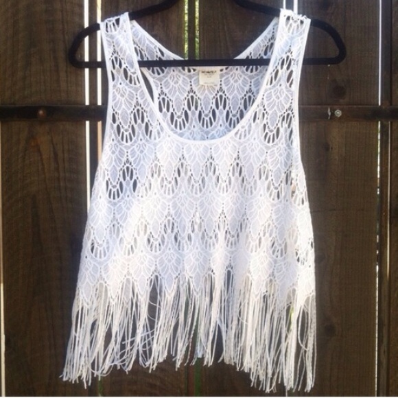 NEW!  Free People Intimately fringe lace cami tank - Picture 3 of 4