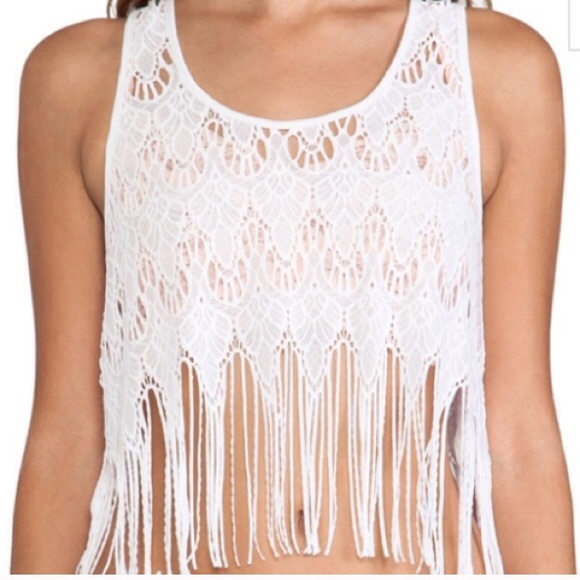 NEW!  Free People Intimately fringe lace cami tank - Picture 4 of 4